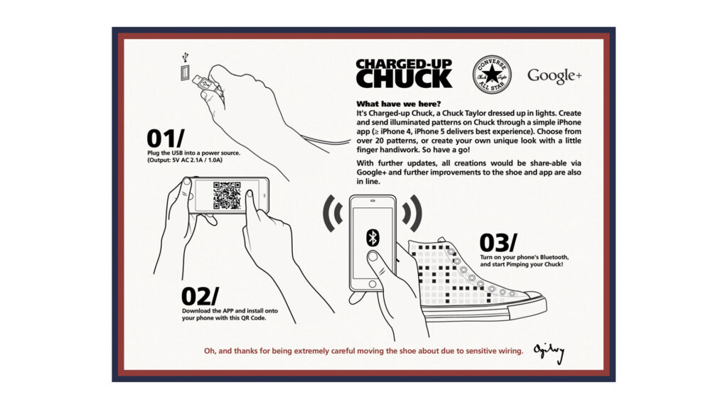 Converse Charged-Up Chuck Instructions