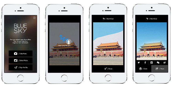 WWF Blue Sky App Mobile Mock